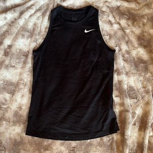 Black Nike athletic tank top.